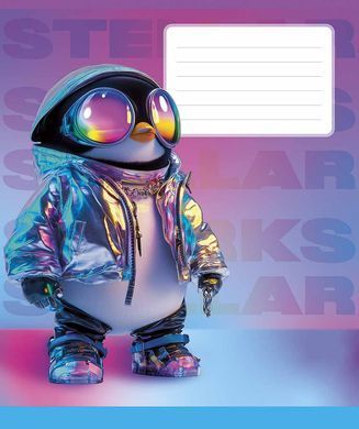 Тетрадь ученическая, 18 листов, в клетку, ВД-лак, Neon toys, Star