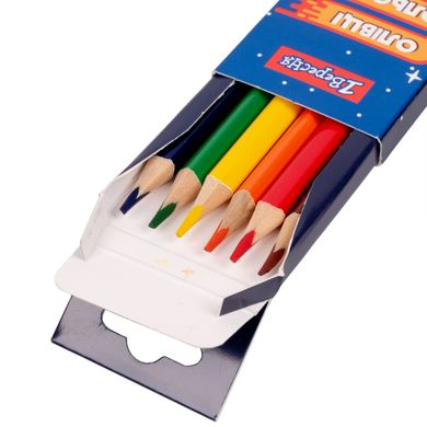 Набор цветных карандашей Space, 6 цветов, 1Вересня