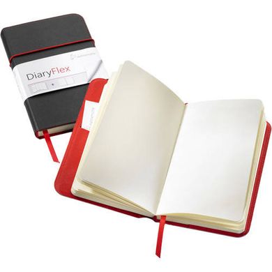 Блокнот для начерків і записів DiaryFlex, 19x11,5 см, 100 г/м², 80 аркушів, у знімній обкладинці, в крапку, Hahnemuhle
