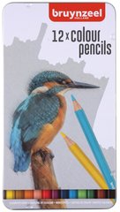 Набор цветных карандашей BIRD, металлическая коробка, 12 штук, Bruynzeel