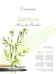 Альбом-склейка для різних технік малювання Bamboo Mixed Media, 30x40 см, 265 г/м², 25 аркушів, Hahnemuhle