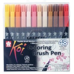 Набір маркерів Koi Coloring Brush Pen, 48 шт, Sakura