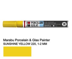 Маркер для кераміки холодної фіксації, Жовтий, 1-2 мм, Marabu