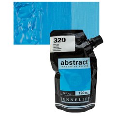 Краска акриловая Sennelier Abstract, Лазурный синий №320, 120 мл, дой-пак