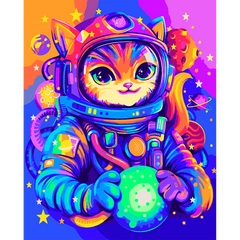 Картина по номерам Космический патруль Кот, © pollypop92, 40х50 см, Santi