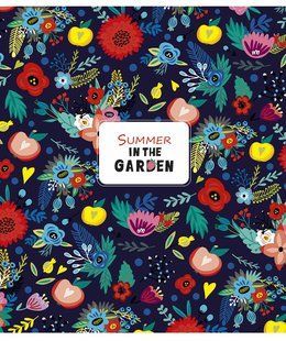 Тетрадь общая In the summer garden А5, 48 листов в клетку, Genius
