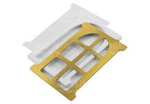 Заготовка для шейкера Window №2, 12х8,3 см, золотий, Fabrika Decoru