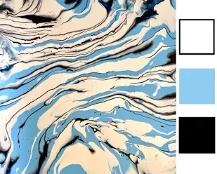 Набор Fluid Art Небесный Квадрат 30х30 см