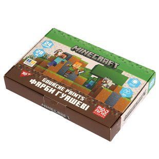 Фарби гуашеві Yes Minecraft, 24 кольори, 20 мл