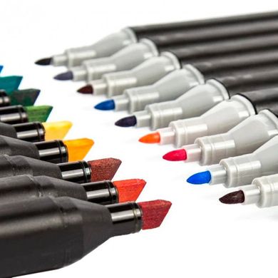 Набор маркеров Sketch Marker Professional, спиртовые, в сумке, 168 штук, Santi