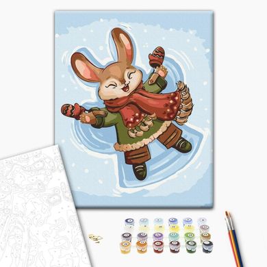 Картина за номерами Сніговий кролик © Лазаренко Олена, 30x40 см, Brushme