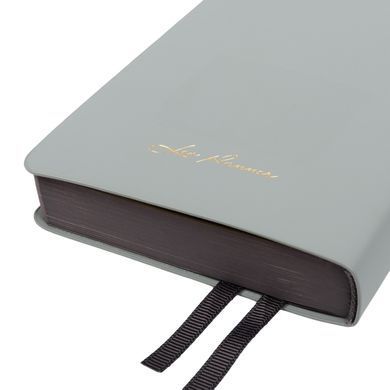 Ежедневник деловой Leo Planner Botanic, A6, датированный 2027, мягкий, серый, 352 страницы