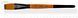 Пензель Flame 1368F, №20, cинтетика, плоский, коротка ручка, Rosa 4823098534396 зображення 1 з 6