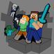 Картина по номерам Minecraft Стив и Алекс против монстров, 25х25 см, Santi 4823091922473 фото 1 с 3