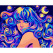 Картина по номерам Космическая девушка, 40х50 см, неоновые краски, Santi 4823099545186 фото 1 с 2