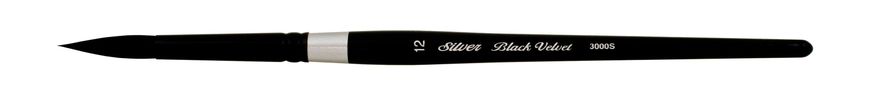 Кисть Silver Brush Black Velvet 3000S белка+синтетика круглая №12 (8 мм)