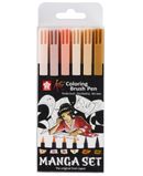 Набір маркерів Koi Coloring Brush Pen, Manga, 6 шт, Sakura