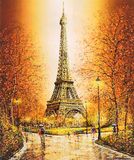 Алмазная вышивка Осень В Париже 40х50 см