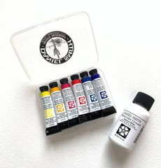 Набір акварельних фарб Daniel Smith в тубах 6 кольорів 5 мл Essential + грунт
