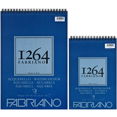 Альбом на спіралі для акварелі 1264 А4, 300 г/м2, 30 аркушів, СР, 25% бавовни, Fabriano