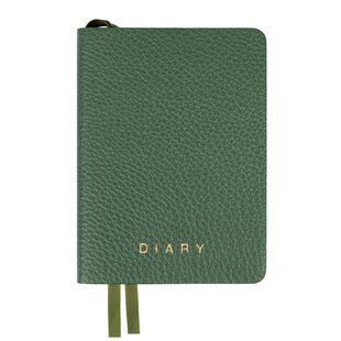Ежедневник деловой Leo Planner Flow, A6, датированный 2027, мягкий, зеленый, 352 страницы