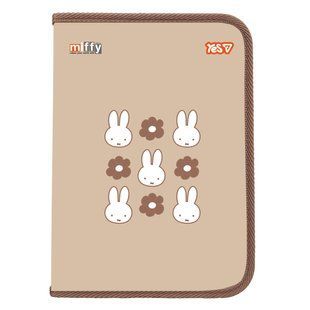 Папка факультативная Yes Miffy, A4, пластиковая, на молнии, с внутренним карманом