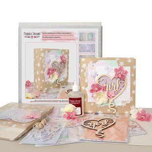 Набор для творчества, детский скрапбукинг фото альбом My little mousy girl №09, 20х20 см, Fabrika Decoru