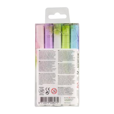 Набір пензлів-ручок Ecoline Brushpen PASTEL, 5 кольорiв, Royal Talens