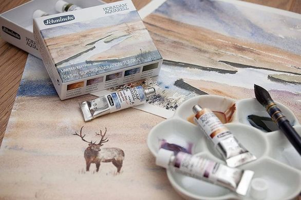 Фарба акварельна Schmincke Horadam Aquarell 15 мл Tundra Orange 981 супергрануляція
