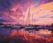 Картина за номерами Рожевий світанок у яхтклубі, 40х50 см, Brushme BS52644 зображення 1 з 2