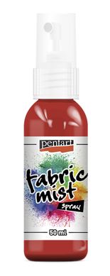Фарба-спрей по тканині Fabric mist, червона, 50 мл, Pentart