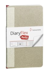 Блокнот для начерків і записів DiaryFlex, 18,2x10,4 см, 100 г/м², 80 аркушів, у знімній обкладинці, нелінований, Hahnemuhle