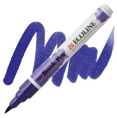 Кисть-ручка Ecoline Brushpen (507), Ультрамарин фиолетовый, Royal Talens