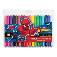 Фломастери Marvel Spiderman, 18 кольорів, YES
