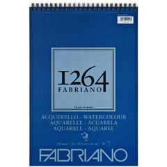 Альбом на спіралі для акварелі 1264 А3, 300 г/м2, 30 аркушів, СР, 25% бавовни, Fabriano