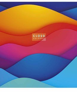 Тетрадь общая Cloud colorful А5, 48 листов в клетку, Genius