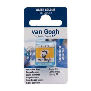 Краска акварельная Van Gogh (270), AZO Желтый насыщенный, кювета, Royal Talens