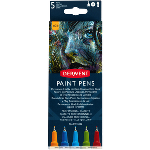 Набір кольорових ручок Paint Pen PALETTE №2, 5 штук, Derwent