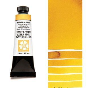 Краска акварельная Daniel Smith 15 мл Nickel Azo Yellow