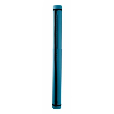 Тубус для бумаги, раздвижной, пластик, диаметр 8,5 см, длина 65-110 см, сине-зелёный, Santi