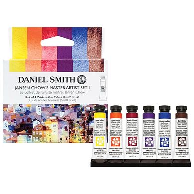 Набор акварельных красок Daniel Smith в тубах 6 цветов 5 мл Jansen Chows Master set 1