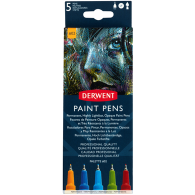 Набор цветных ручек Paint Pen PALETTE №2, 5 штук, Derwent