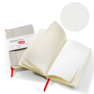 Блокнот для начерків і записів DiaryFlex, 18,2x10,4 см, 100 г/м², 80 аркушів, у знімній обкладинці, нелінований, Hahnemuhle