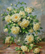 Алмазна вишивка Букет Білих Троянд 50х60 см DM-055 зображення 1 з 3