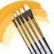 Кисть Amber 2306FR, №10, щетина, овальная, длинная ручка, Rosa 4823098533405 фото 6 с 6