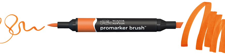 Набор двусторонних маркеров, Brushmarker, Яркие, 12 шт, Winsor & Newton