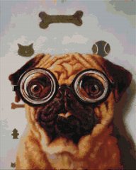 Алмазна мозаїка Перевірка зору собачки ©Lucia Heffernan, 40x50 см, Brushme