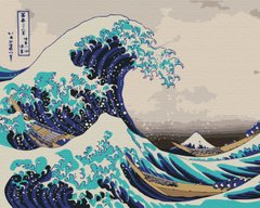 Картина по номерам Большая волна в Канагаве. Хокусая, 40x50 см, Brushme