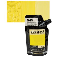 Краска акриловая Sennelier Abstract, Кадмий желтый лимонный №545, 120 мл, дой-пак