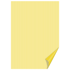 Папір з малюнком Лінійка, 21х31 см, 200г/м², двосторонній, жовтий , Heyda
